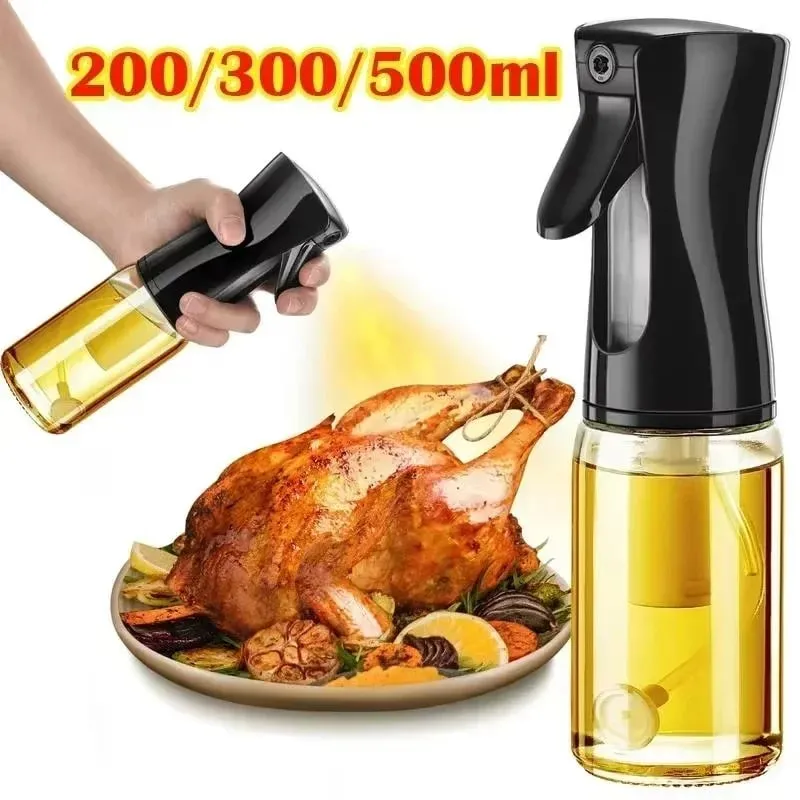 Oil Spray Bottle Pot Kitchen Household Cooking Oil Dispensers Olive Oil Sprayer Mister for Air Fryer Salad Baking — image 6