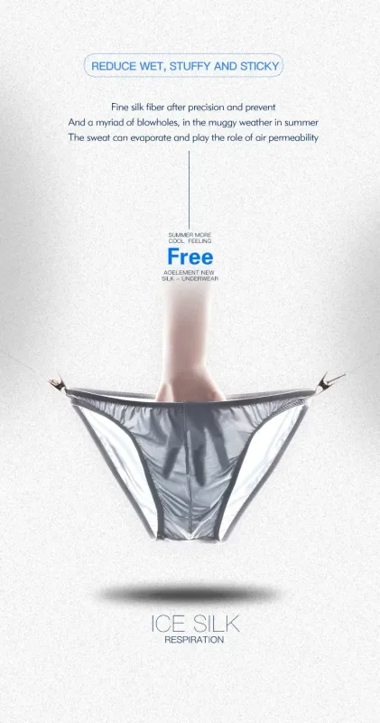 3PCS Summer narrow edge men sports breathable ice silk underpants thin sexy low waist tight seamless small triangle pants — image 18