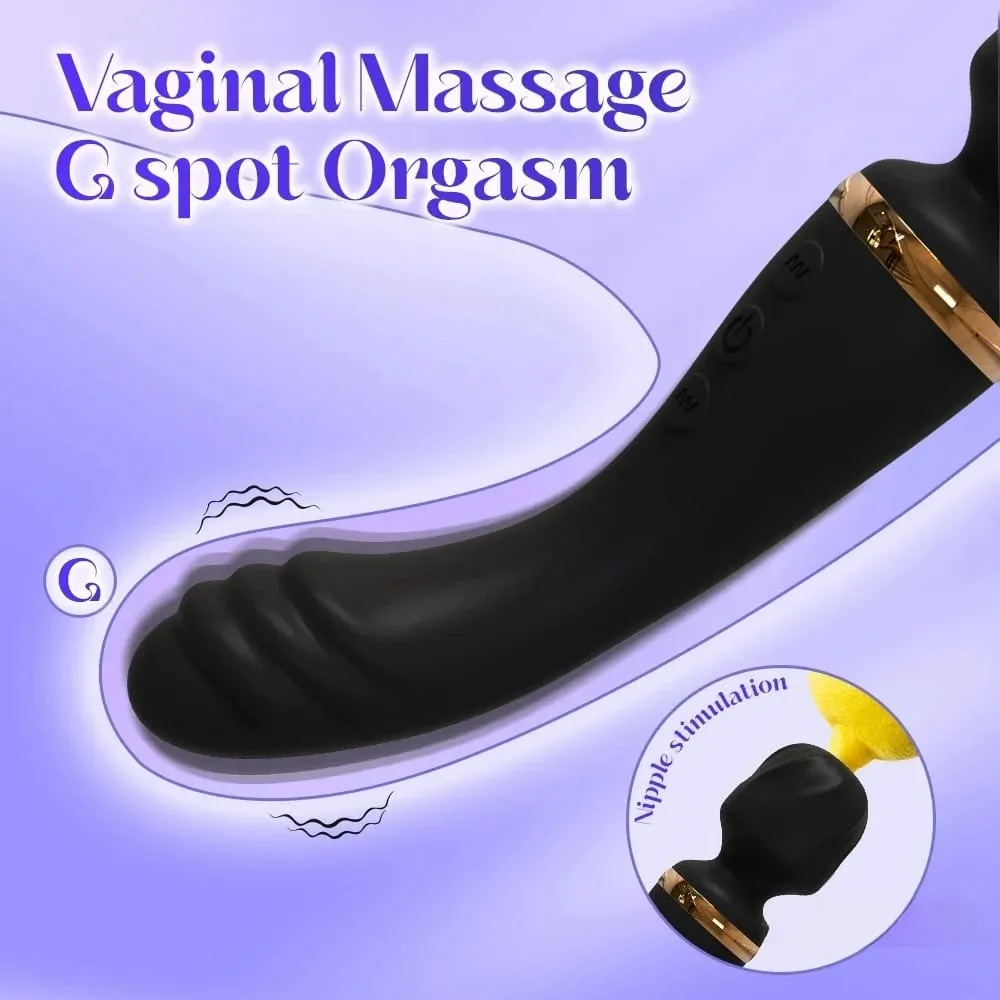Y-Pao Dual Motor AV Wand Vibrator G-Spot Clitoral Stimulator Female Vibrador Adult Sex Toys For Women Deep Tissue Massager