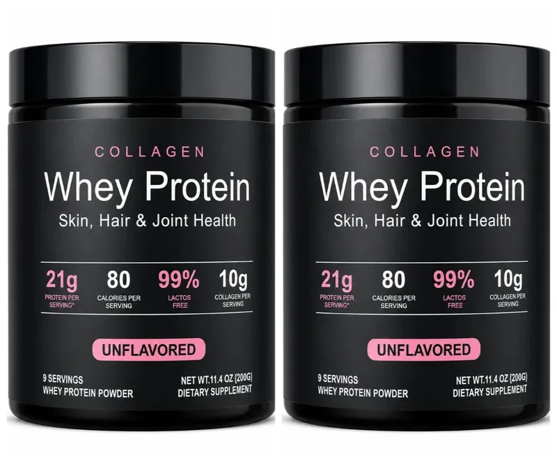 Collagen Whey Protein Powder Unflavored with Whey Isolate Collagen Peptides Vitamin C Daily Nutrition Support 200g — image 8