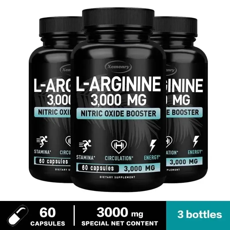 Suplemen L-Arginine Meningkatkan Daya Tahan -Peningkatan untuk Kekuatan Tenaga Sokongan Vaskular dan Daya Tahan Semasa Bersenam | Mas otot