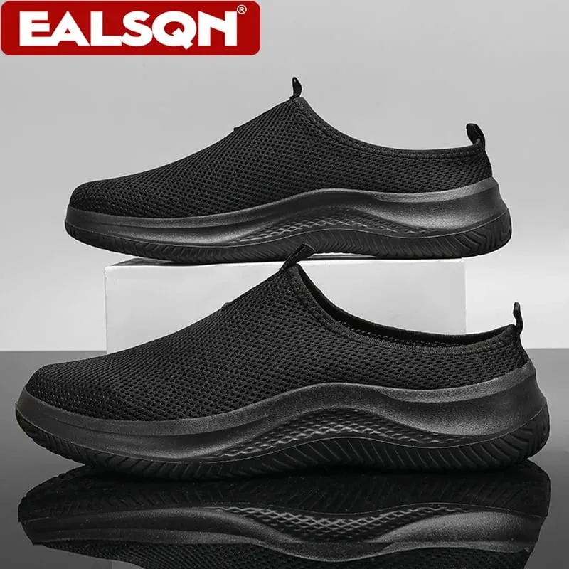Summer Breathable Mesh Slip On Casual Shoes For Men's Lightweight Walking Sneakers Plus Size 39-48 Outdoor Comfortable Footwear — image 1