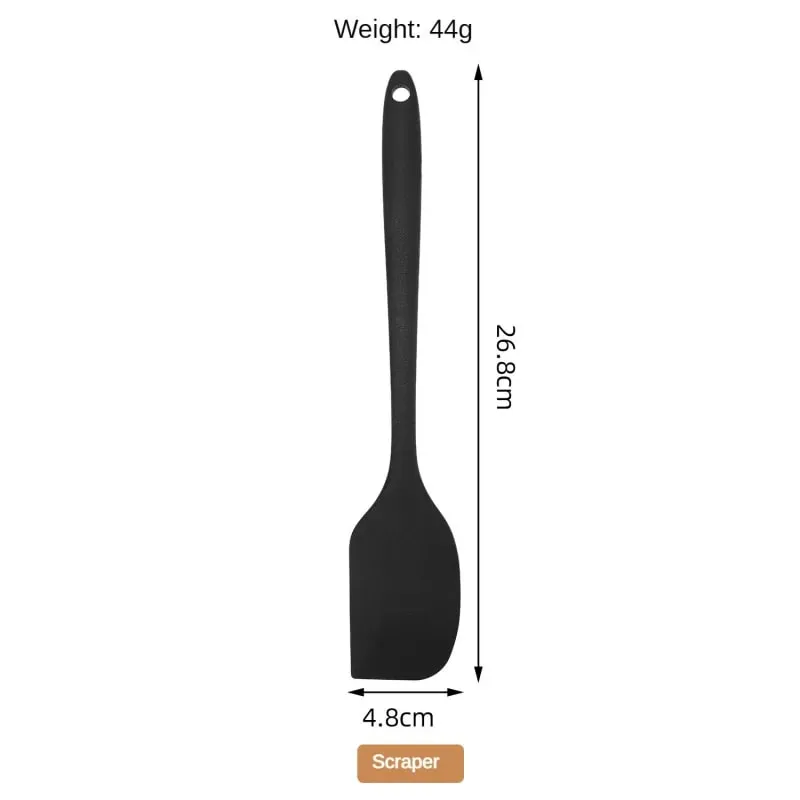 1/10PCS Food-Grade Silicone Kitchen Tools Set Heat-Resistant Slotted Spoon for Non-Stick Cookware & Hot Pot Multi-Use Strainer — image 5