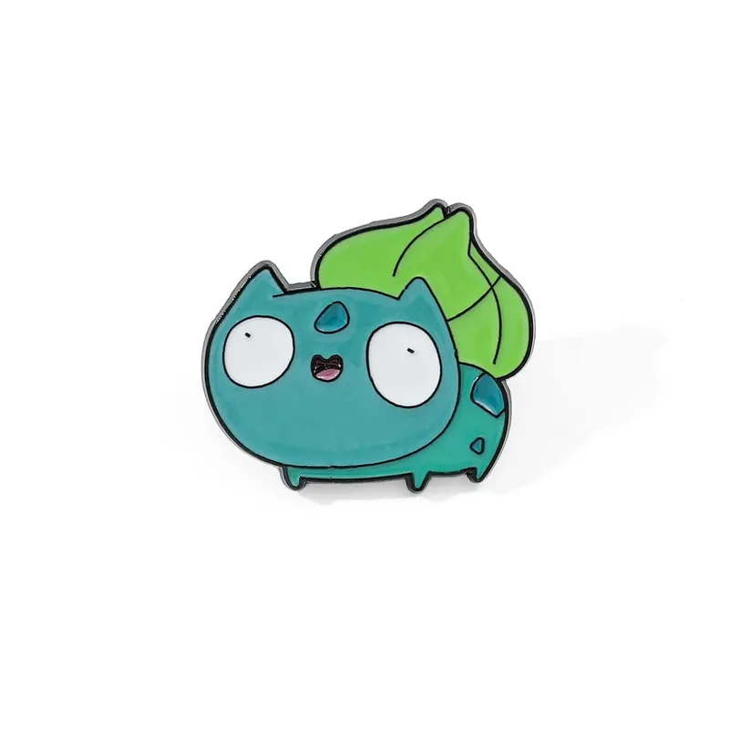 Anime esmalte pino engraçado dos desenhos animados figura pikachu squirtle psyduck metal emblema broche jaqueta jeans lapela pino brinquedo acessórios — image 8