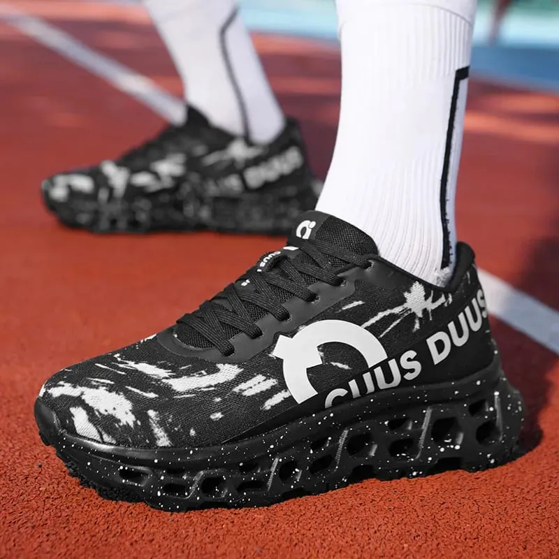 Men Sneakers High-quality Mesh Breathable Hollow Out Soft Sole Rebound Anti Slip Marathon Sports Shoes Comfort Outdoor Running — image 10