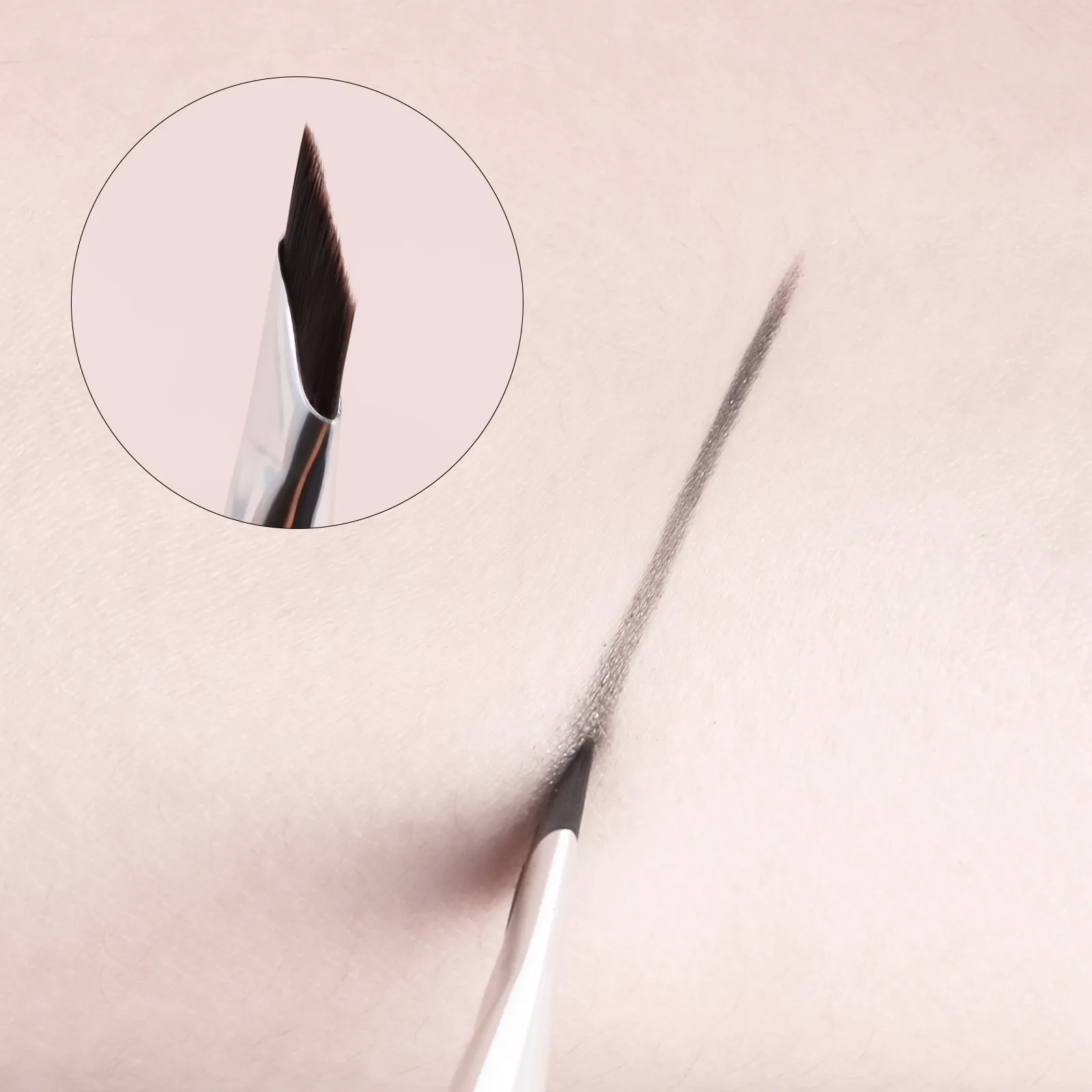 4Pcs Ultra Thin Angled Eyebrow Brushes Set Fine Precise Brow Brush para sa Eyebrow Powder Gel Liner Eye Makeup Tools