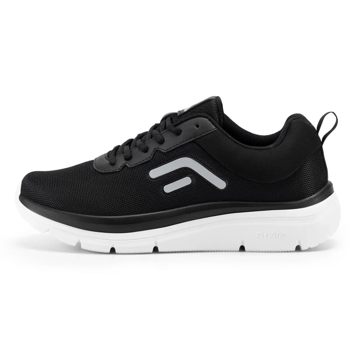 FitVille Walking Shoes for Herr Bred Bredd Tjock sula Lättvikts andas Sneakers Skor för Plantar Fasciitis Smärtlindring