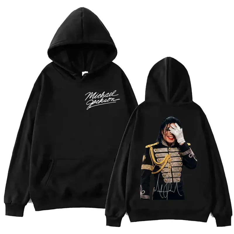 90's Classics Michael Jackson Graphic Hoodies Men Women Harajuku Rock Style Pullovers Vintage Fashion Long Sleeve Sweatshirts — image 1