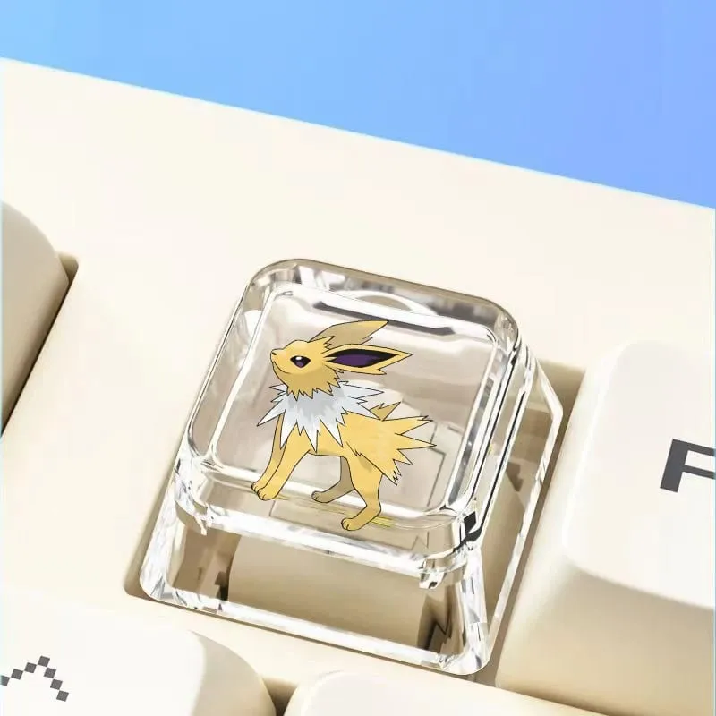 Cross mechanical keyboard personalized anime keycap single Charmeleon Blastoise Eevee transparent cartoon keycap — image 19