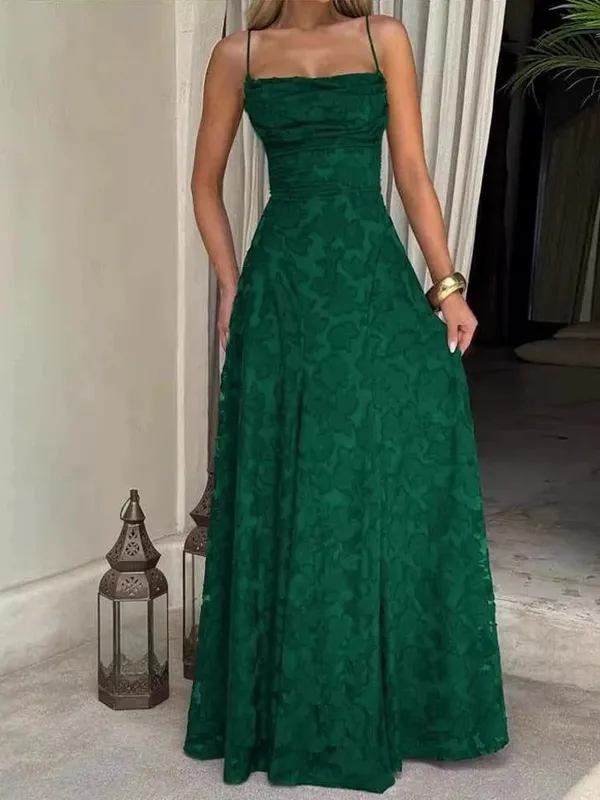 2026 Floral Embroidery Maxi Dress for Women Summer Party Prom Gowns Sexy Backless Suspender Dresses French Style Evening Dress — image 14