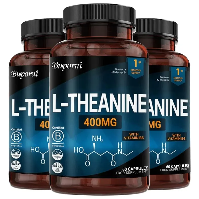 L-Theanine 400MG - Improve Mood and Reduce Anxiety Enhancing Concentration and Cognitive Function