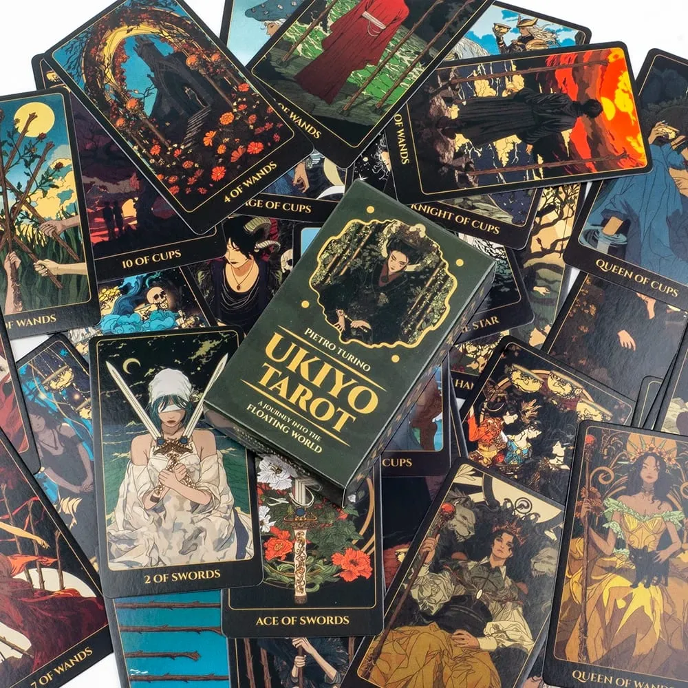 Ukiyo Tarot Cards 78Pcs Leisure Entertainment Game Card Family Gathering Divination Deck Board Playing Games 10.3*6CM — image 5