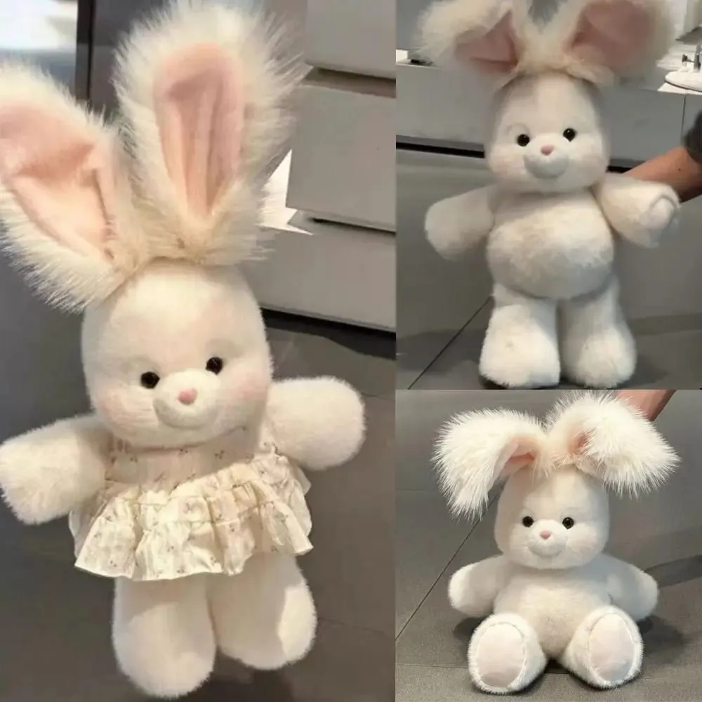Soft Rabbit Stuffed Animal Plush Pillow Emotional Support 17.7inch Stuffed Animals Plush with Long Ear Cute Plush Pillow — image 4