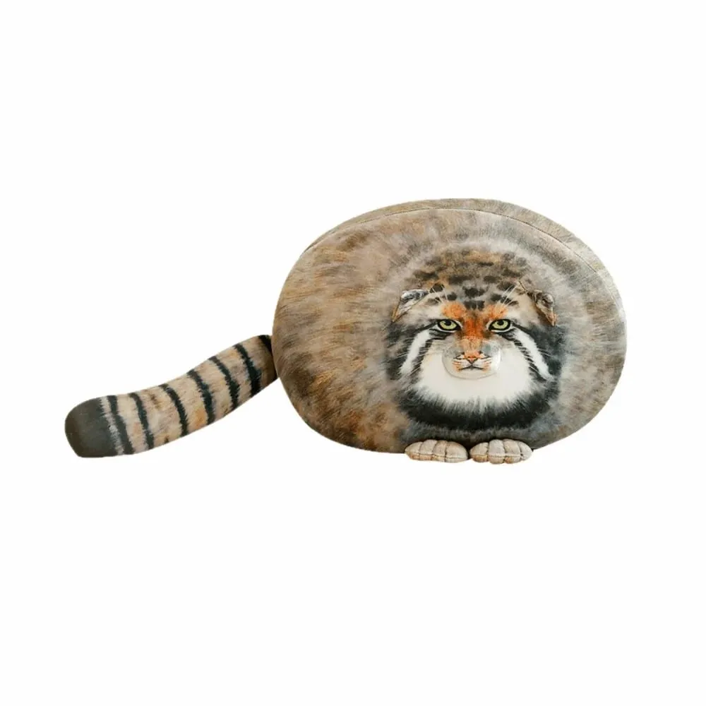 Fierce Looking Super Soft Cat Lifelike Huggable Stuffed Cat Pillow Stretchy Adorable Simulation Cat Pillow Sofa Decor — image 11
