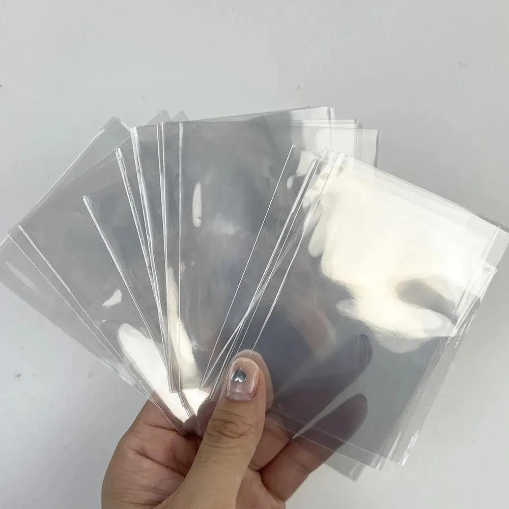 100 Stück KMC-Kartenhüllen, transparente Sammelkartenhüllen, perfekte Passform, Standardgröße für Karten, Brettspielkarten, äußerer Schutz, 64 x 89 mm