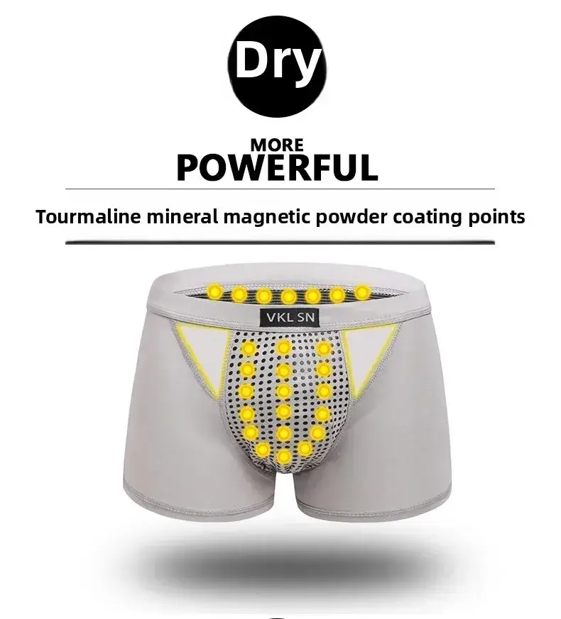 Men's Magnetic Closure Milk Silk Boxer Briefs Anti-Slip Quick-Dry Ultra Soft Breathable Underwear Boxer Shorts — image 4