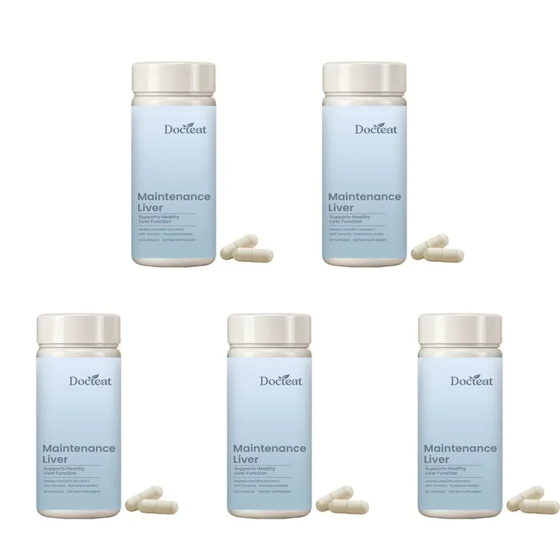 Liver Wellness Support Capsules with Milk Thistle Turmeric Extract Magnesium Glycinate Vitamin C E Herbal Formula 60 Capsules — image 11