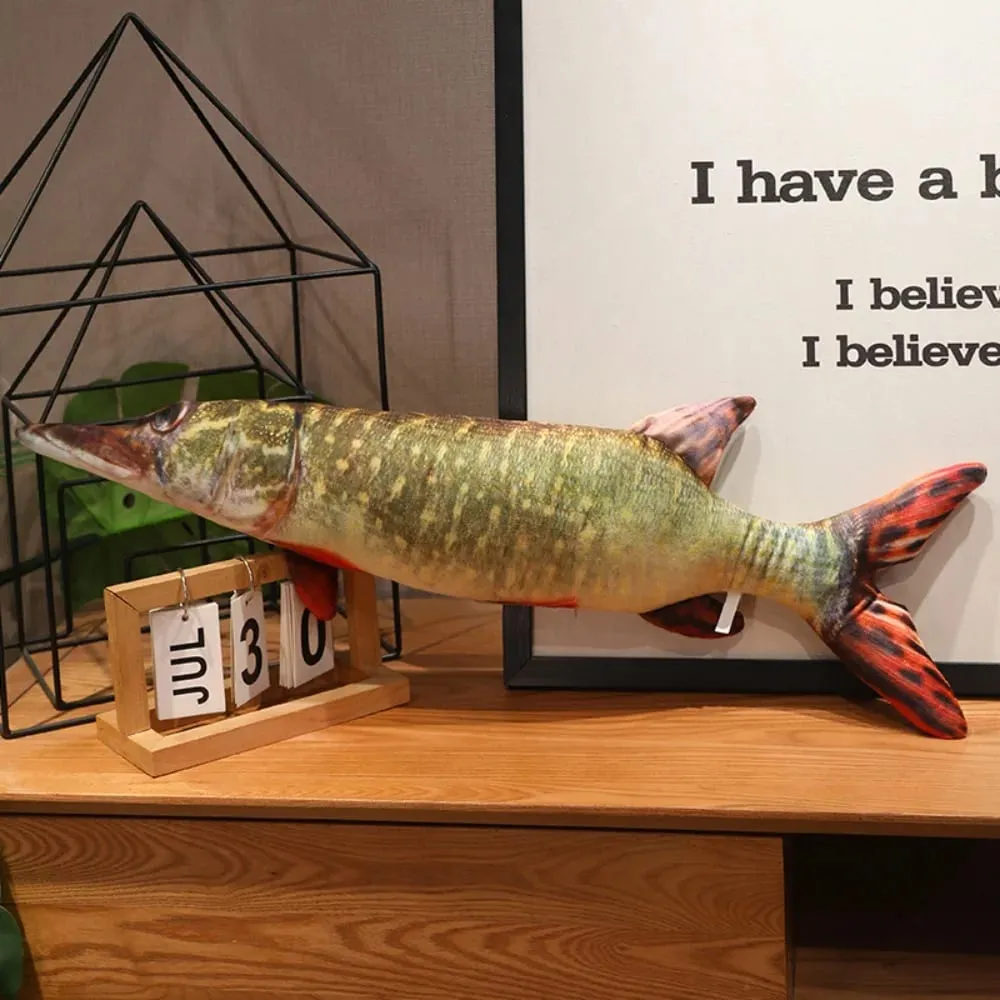 Sofa Cushion Perch Simulation Fish Pillow Stuffed PP Cotton Cartoon Fish Soft Grouper Fish Anime Pillow Home Decoration — image 12