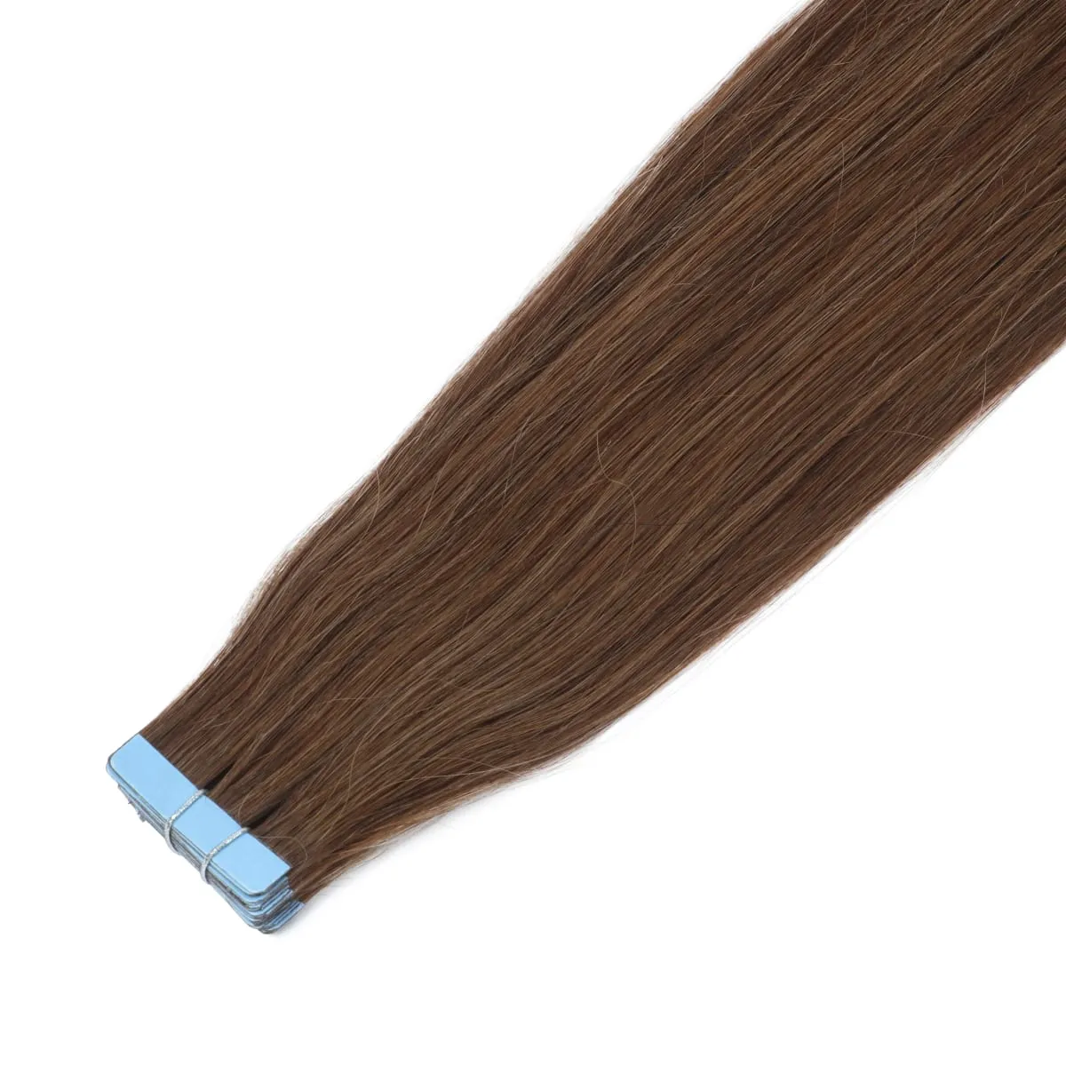 Tape In Hair Extensions 12-20 inch 20 Pcs Set 100% Human Hair Remy Wefts Glue Easy Application for Thin Hair Thick Hair Instant