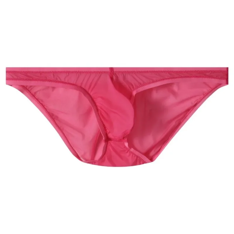 Breathable Low Waist Ice Silk Briefs Transparent Lingerie Bikini Briefs Ultra-Thin Mesh Men's Triangle Panties Summer — image 16