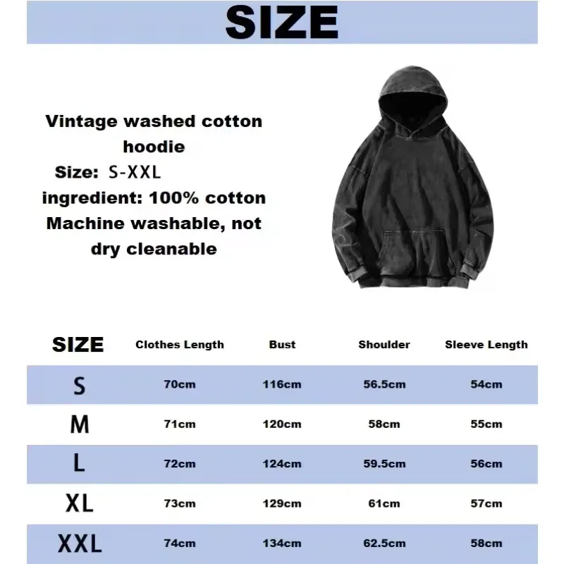 Ken Kaneki Graphic Hooded Tokyo Ghoul Anime Streetwear Men Women Oversized Hoodies Washed Cotton Pullover Harajuku Sweatshirt — image 5