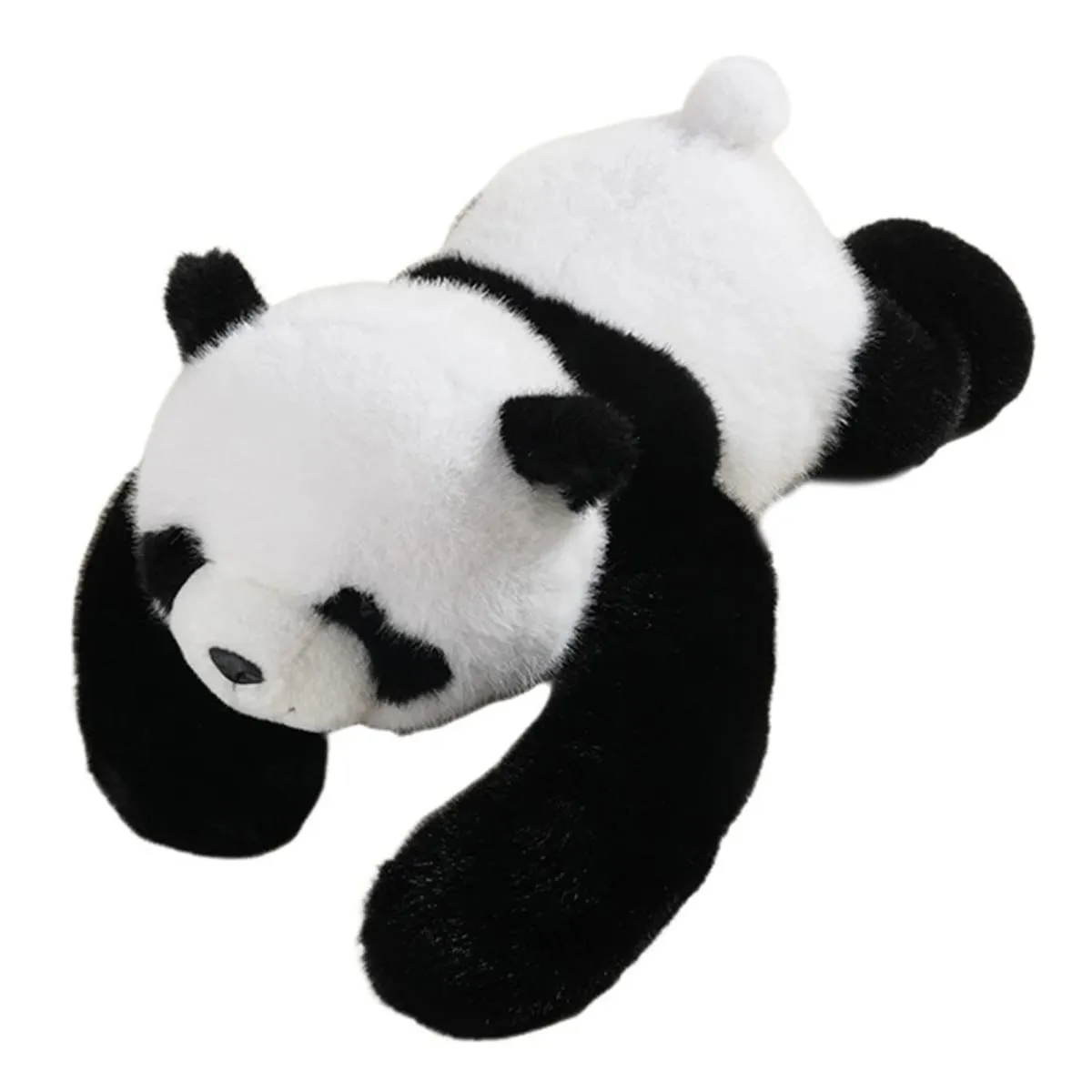 Panda Plush Pillow Cushion Cute Lying Down Animal Back Support Pillow Toy Ultra-Soft Comforting Hug Companion Pillow