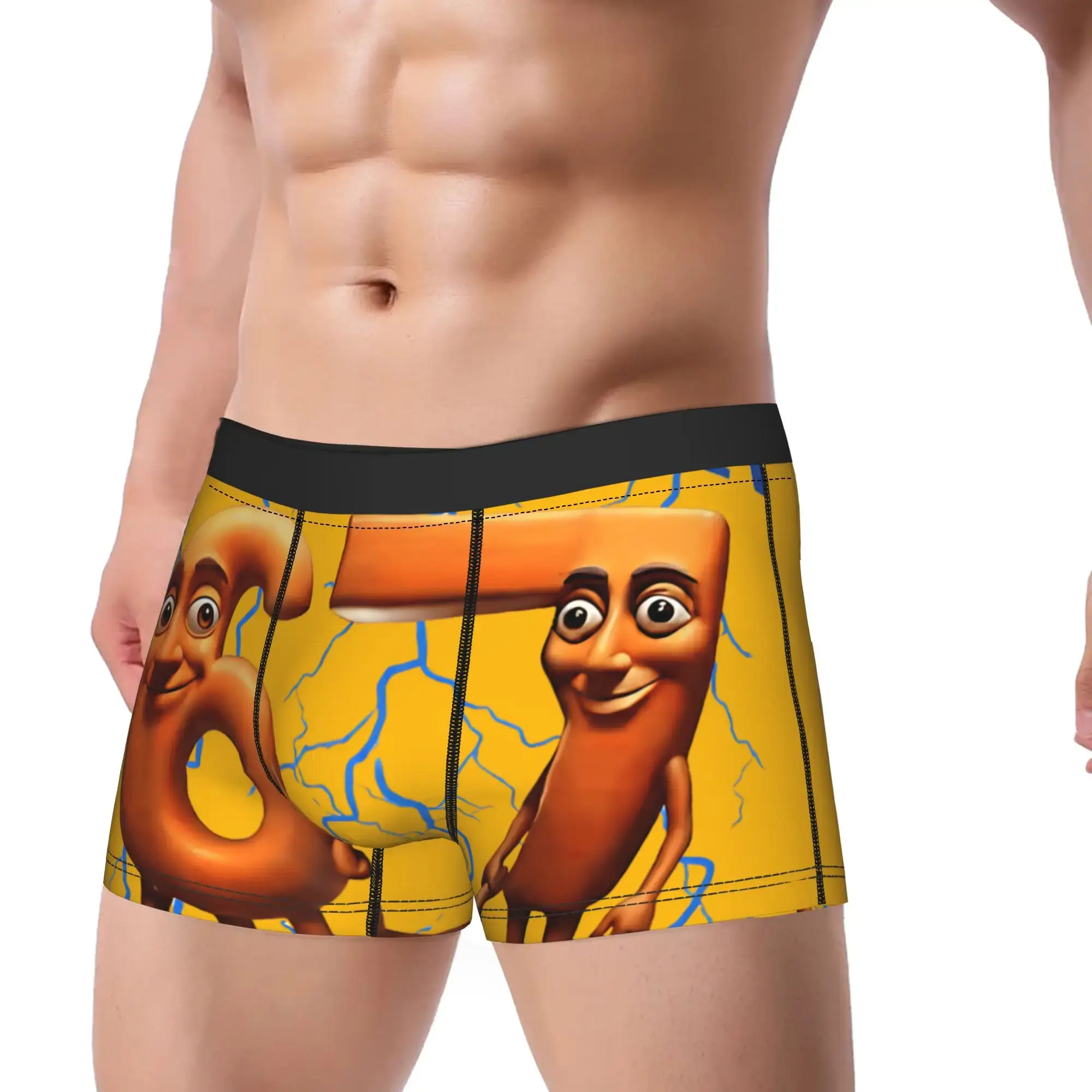 Funny Sixty Seven Brainrot Italian Underwear Print Trunk Quality Male Panties Breathable Boxer Brief Gift — image 2