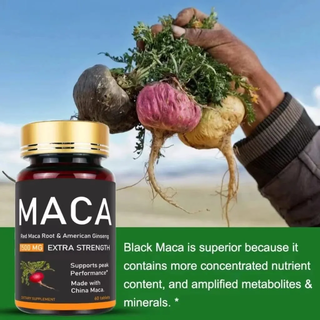 Original Ashwagandha Ginseng& Maca Tablets Male Supplement Immunity Capsules for Men — image 4