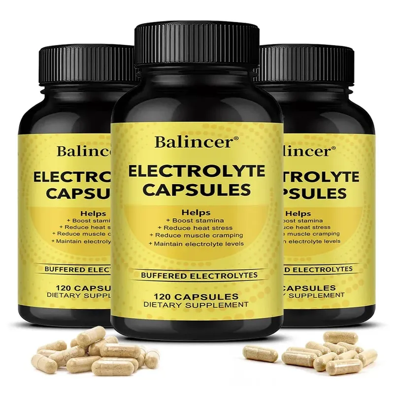Electrolyte Capsules Mineral Supplement Support Electrolyte Balance Muscle Recovery Energy Endurance & Fast Hydration