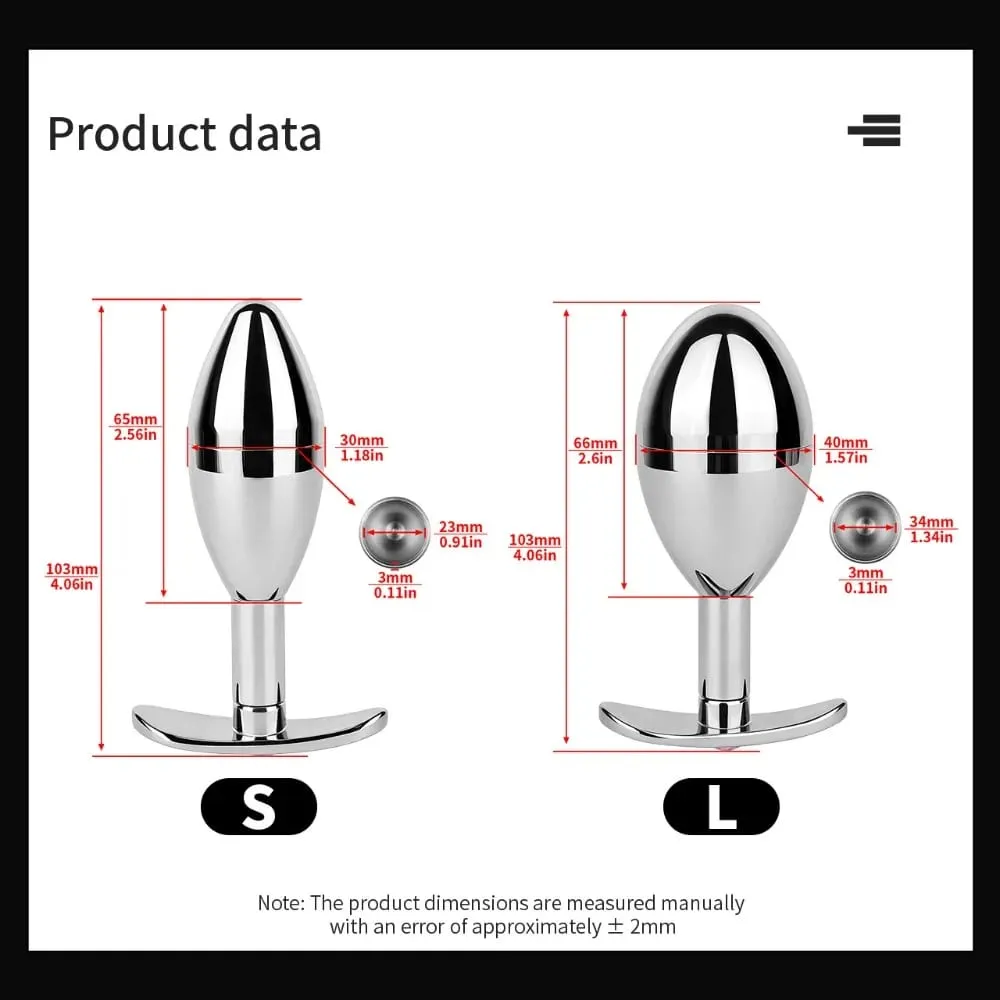 Stainless Steel Egg Anal Plug Wearable Butt Plug Hollow Detachable Used To Hide Keys Storage Adult Game Sex Toys for Woman Men — image 6