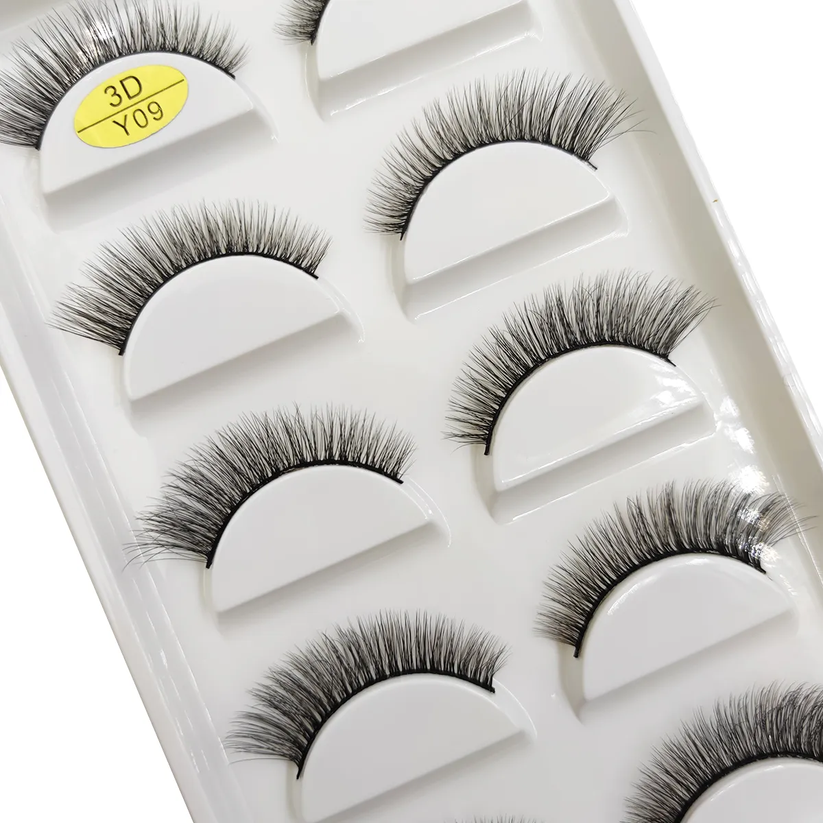 5 pares de pestañas postizas de visón 3D naturales suaves y esponjosas pestañas postizas de ojos maquillaje pestañas belleza gato Cilios 9 estilos — image 5