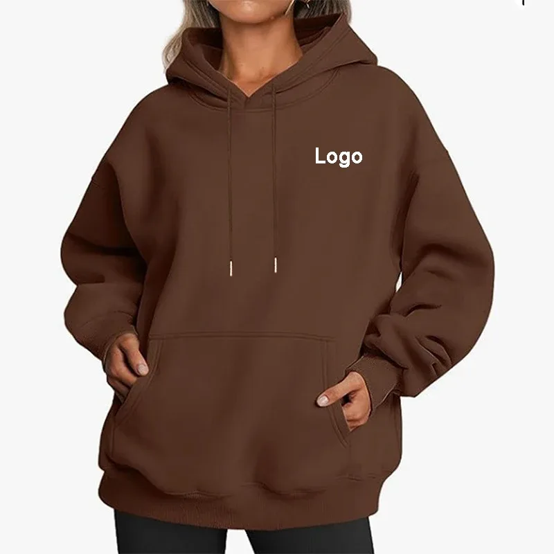 Customized Oversize Hoodies Women Fashion Printed Loose Long Sleeve Shoulder Drop Cuff Sweathsirts Streetwear Pullovers Sudadera — image 13