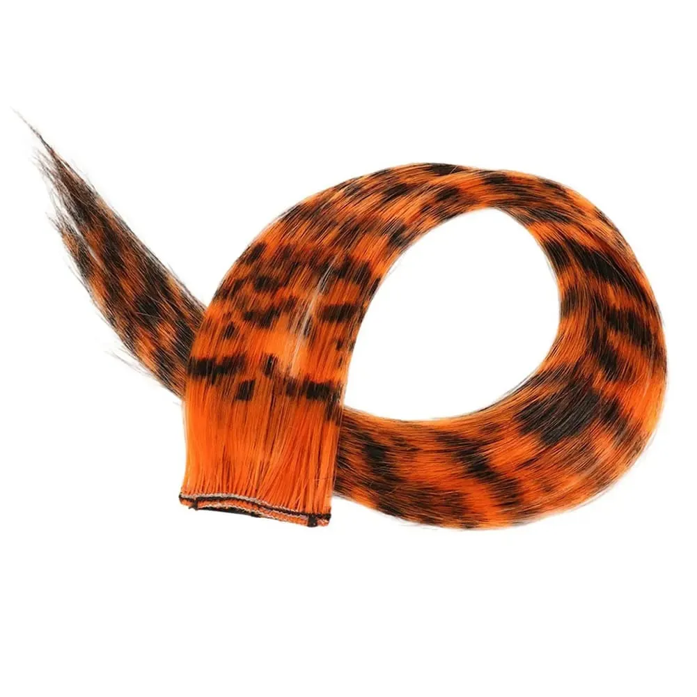 Synthetische Haarverlängerung, 45,7 cm lang, glatt, für Damen, Hochtemperatur-Clip-in-Haarverlängerung, Haarteil, Feder-Perücke, Blau, Rose, bunt