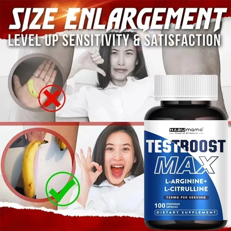 อาร์จินีนยาชายเสริมอาหารเสริมสร้างกล้ามเนื้อตัณหาเพิ่มความแข็งแกร่ง 100% บริสุทธิ์ไม่ใช่จีเอ็มโอ — image 2