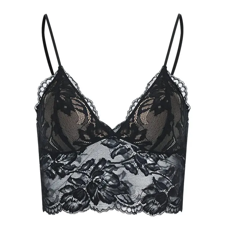Women's French Thin Lace Wireless Set Strapless Triangle Cup Slim Invisible Bra Perfect for Big Bust To Look Smaller Daily S-xl — image 8