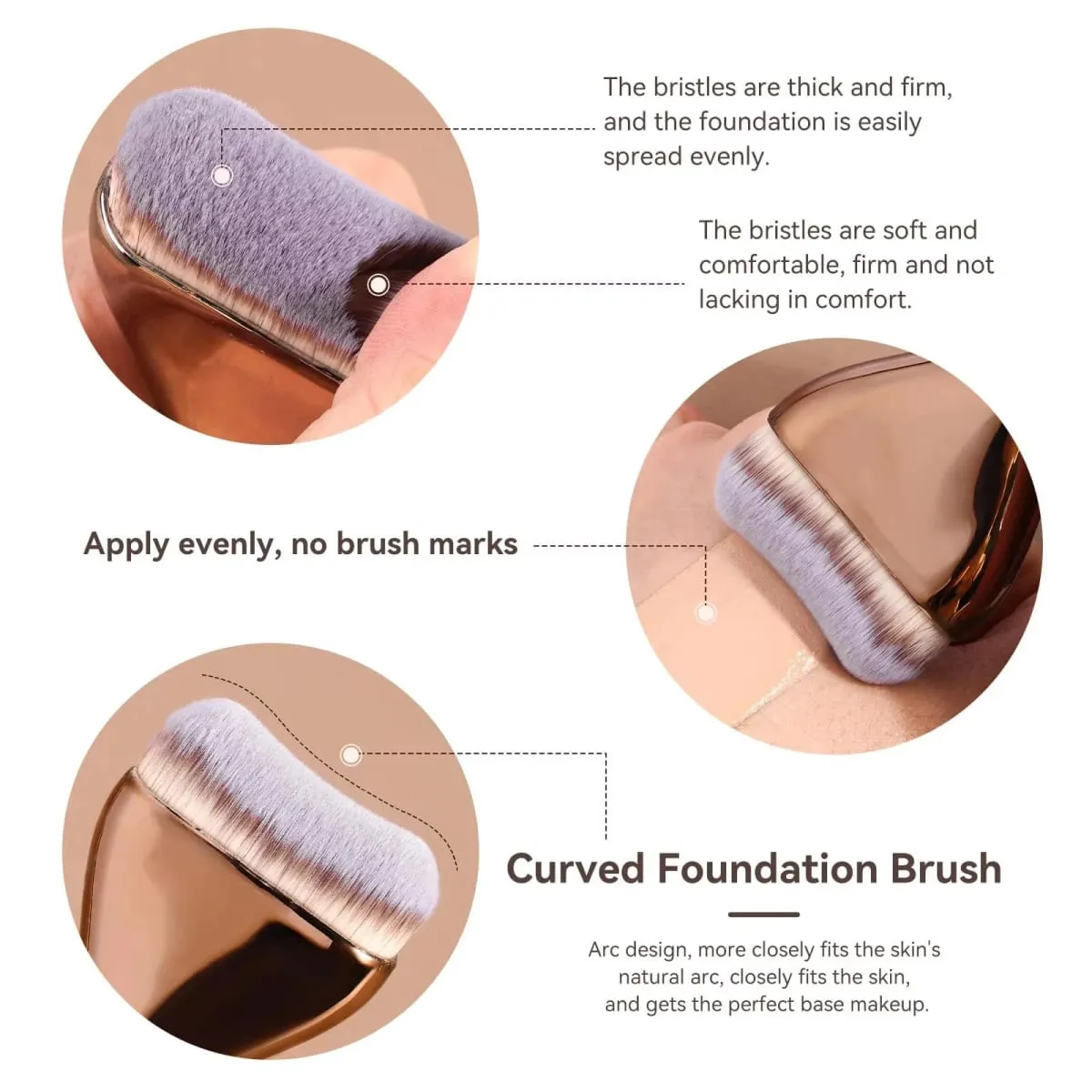 15 PCS Makeup Brushes Professional Make Up Brushes Premium Synthetic Powder Concealers Brushes Travel Makeup Brush Set