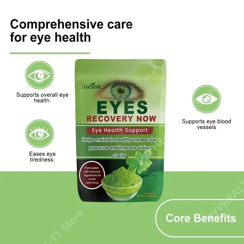 Docteat Eye Recovery Powder Botanical Ingredients with Lutein Zeaxanthin Vitamin A Zinc Eye Health Supplement 200g — image 3