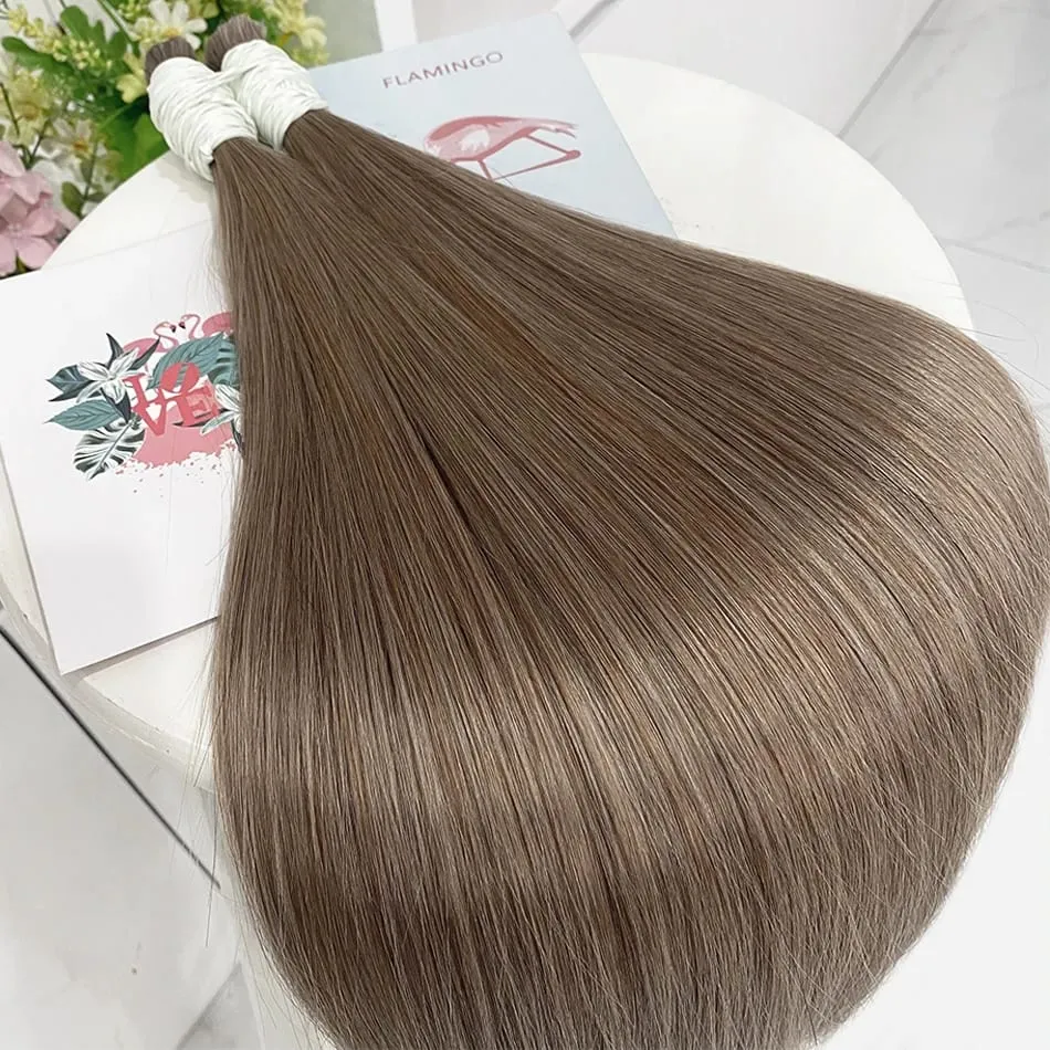 Virgin Real100% Human Hair Bulk Extension Black 613 Blonde Hair Bulk 12a Weaving For Braiding Unprocessed No Weft Straight Hair