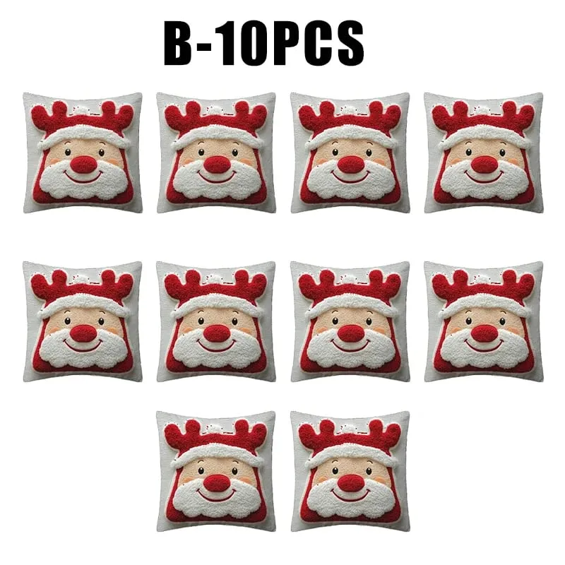 Christmas Character Cushion Cover Snowman Reindeer Digital Print on Stretch Fabric for Festive Home Decor — image 23