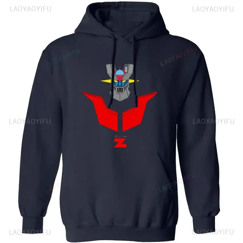 Japanese Mazinger Z Shirt Mens Cool Wear Fashion Hoodies Tops Cartoon Men Clothing Graphic Hoodied Anime Clothes Long Sleeve — image 17
