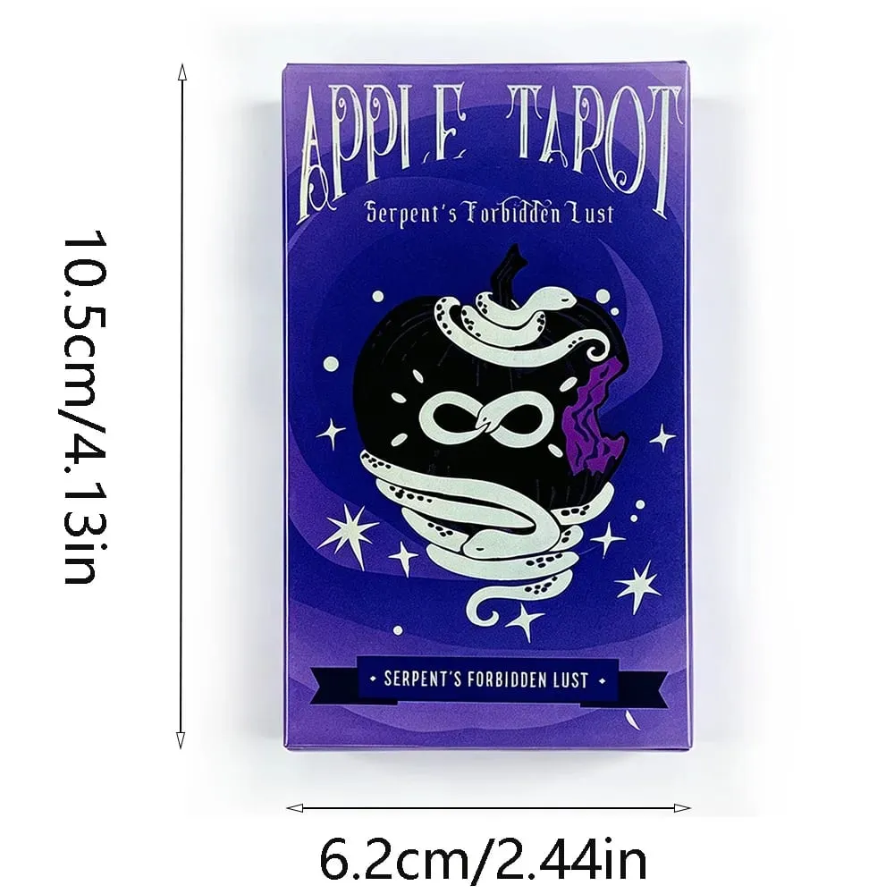New Apple Tarot Deck 78 Cards Serpent's Forbidden Lust Tarot Cards Divination Fortune Telling Board Game Halloween Gifts — image 6
