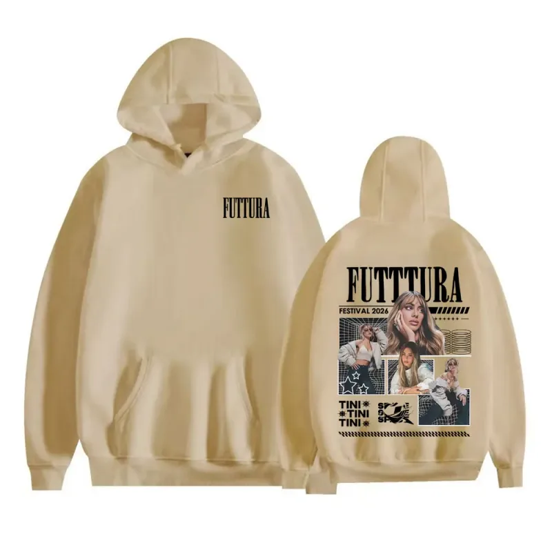 Tini Stoessel Futtura Album 2026 Merch Hoodies Men Women Clothing Vintage Aesthetic Sweatshirt Cozy Fleece Long Sleeve Pullovers — image 6