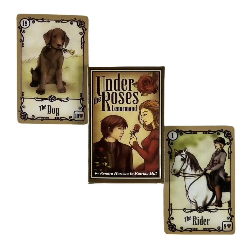 Sous les Roses cartes Lenormand A 39 cartes Oracle Tarot édition Divination anglaise Deck jeux Borad — image 4