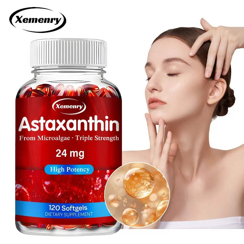 Astaxanthin Capsules Promotes Cardiovascular Health Accelerates Metabolism Antioxidant Supplement Skin Healty — image 1