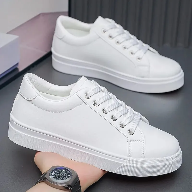 New Hot Selling Fashionable Men's Board Shoes Trendy White Shoes Student Sports Leisure Shoes Versatile Men's Shoes — image 3