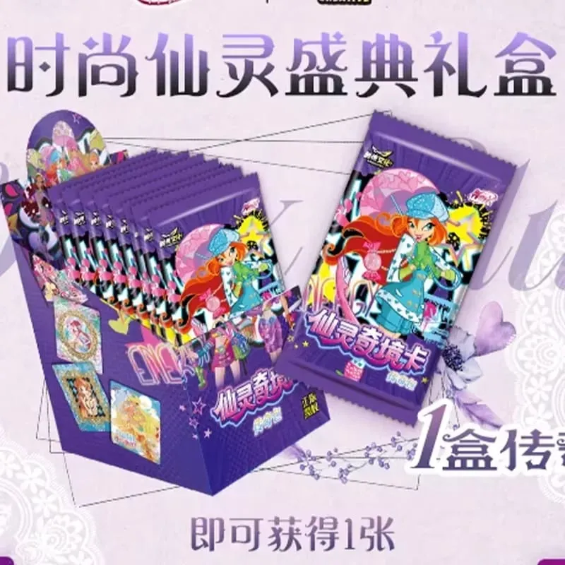 Genuine Winx Club Card Magic Bag Fairy Bag Fairy Wonderland Cards Bloom Stella Flora Anime Cards Toys Customized Birthday Gifts — image 9