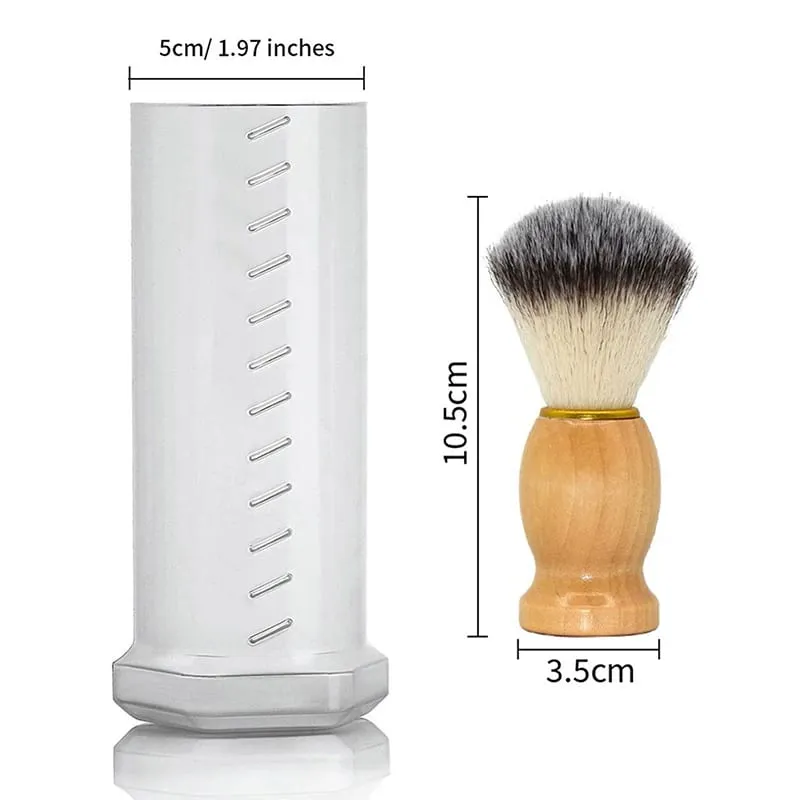 Shaving Brush Travel Case For Shaving Brushes Shave Brush Holder Lightweight Shaving Brush Travel Tube For Festival Boyfriend — image 4