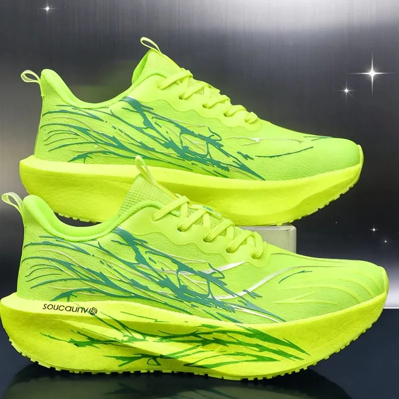 Running Shoes Men Marathon Carbon Board Speciality Sports Breathable Lightweight Women's Comfortable Athletic Nonskid Sneakers — image 1