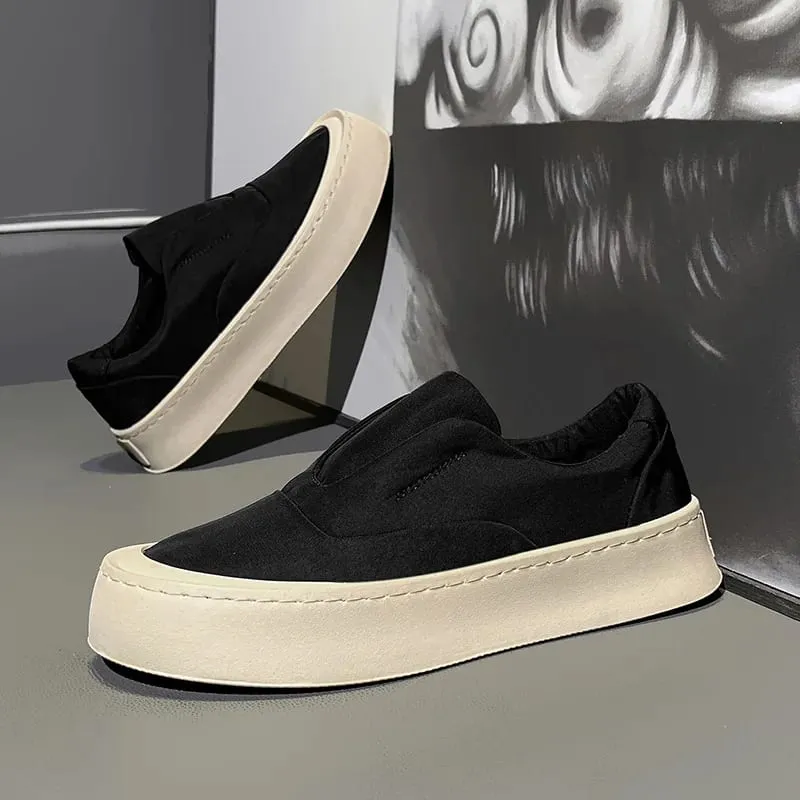 2026 Men's Canvas Casual Loafers Breathable Daily Sneakers Lightweight Comfortable Flat Footwear Free Shipping — image 1