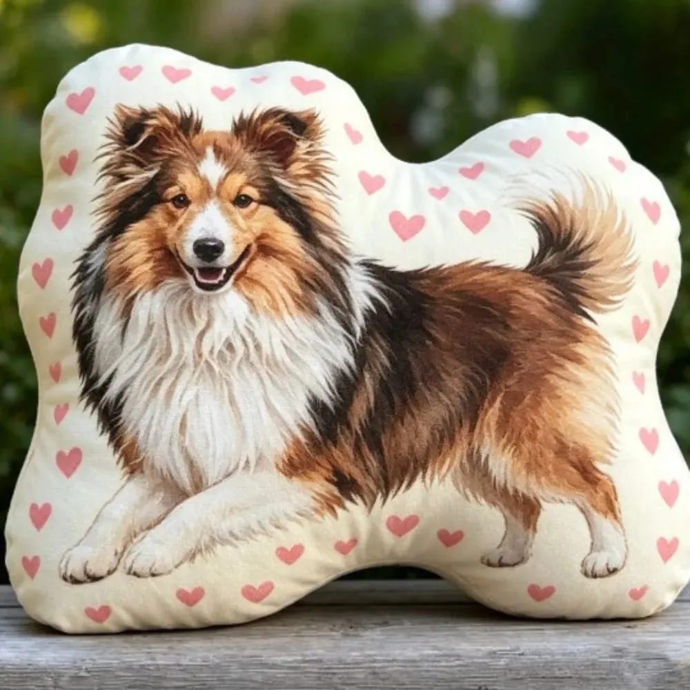 Dog Shaped Pillow Animal Throw Pillow Soft Plush Fabric Decorative Animal Pillow Shiba Dog Cushion Contoured Shape